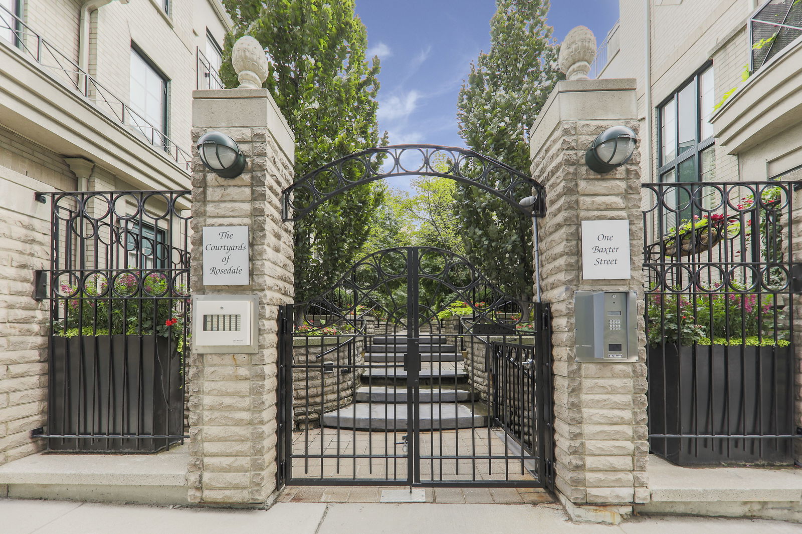 Gate Entrance — The Courtyards Of Rosedale, Downtown, Toronto