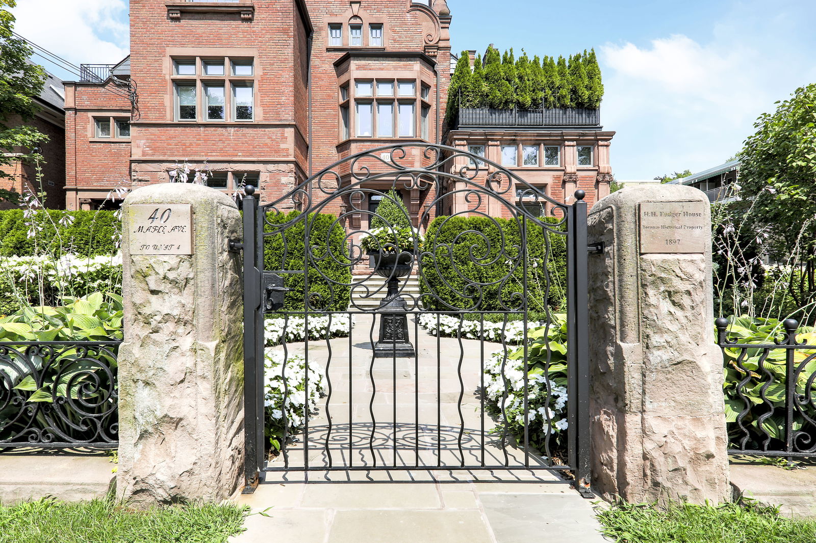 Gate Entrance — The Fudger Mansion, Midtown, Toronto