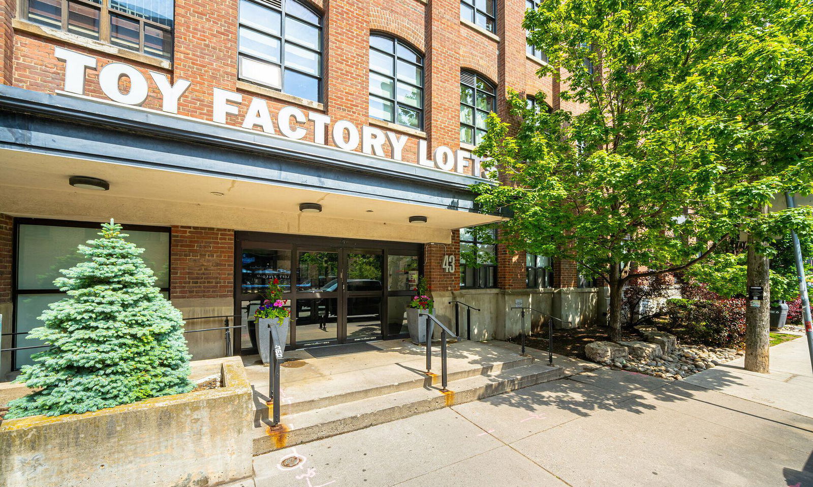 Entrance — Toy Factory Lofts, West End, Toronto