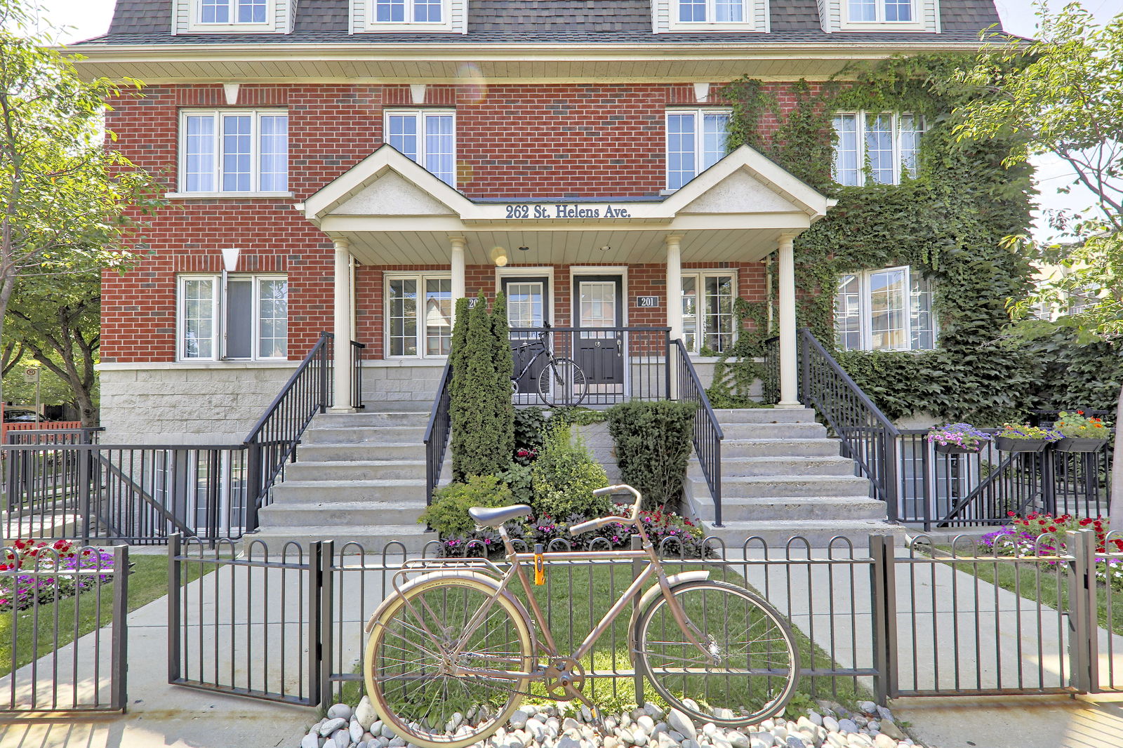 Gate Entrance — Bloor West Mews Condos, West End, Toronto