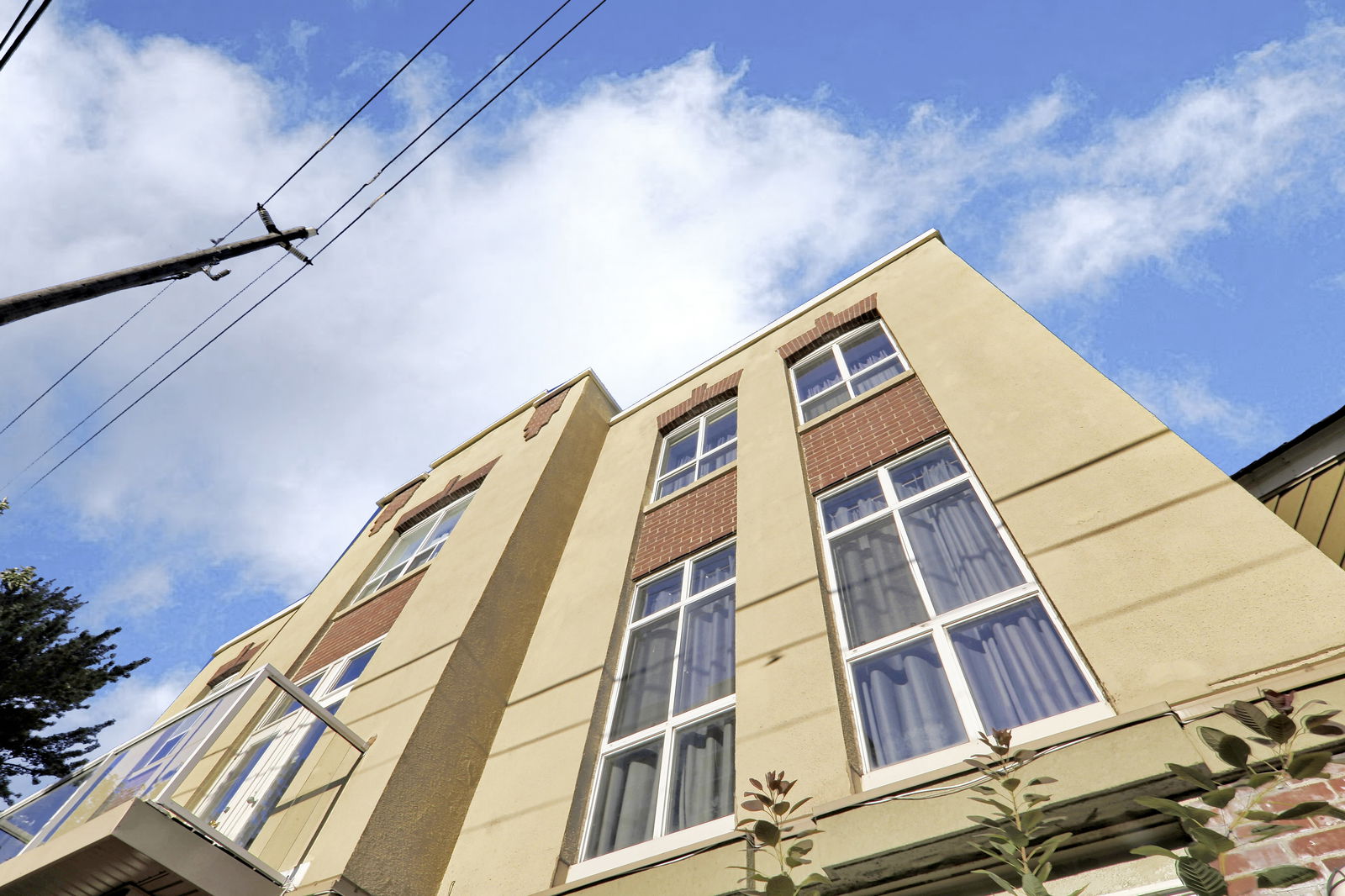 Exterior Sky — Historical Don Hall Townhomes, East York, Toronto