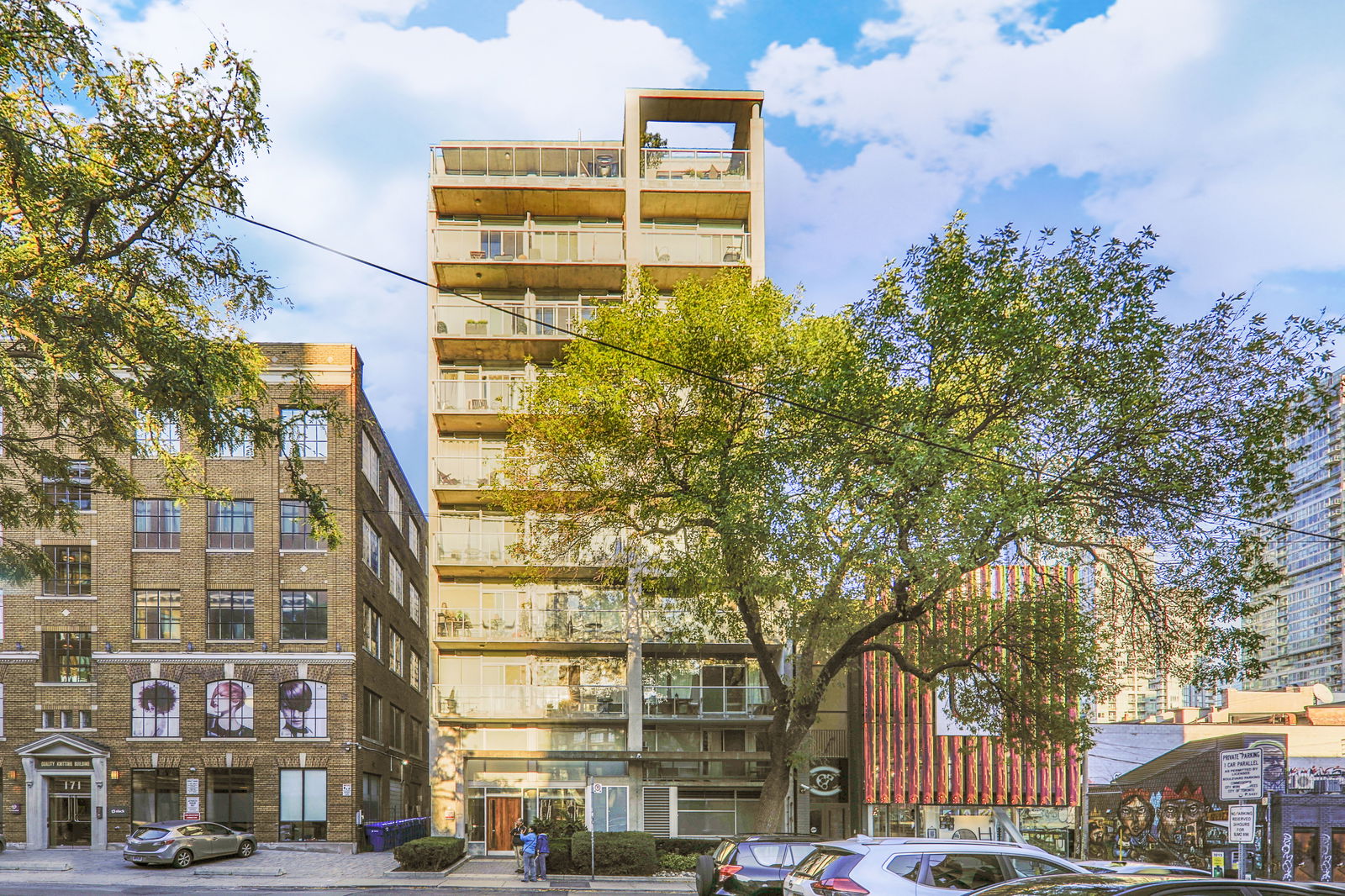 Exterior Facade — One Six Nine Lofts, Downtown, Toronto