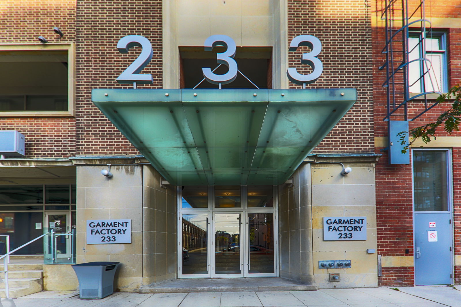 Entrance — Garment Factory Lofts, East End, Toronto