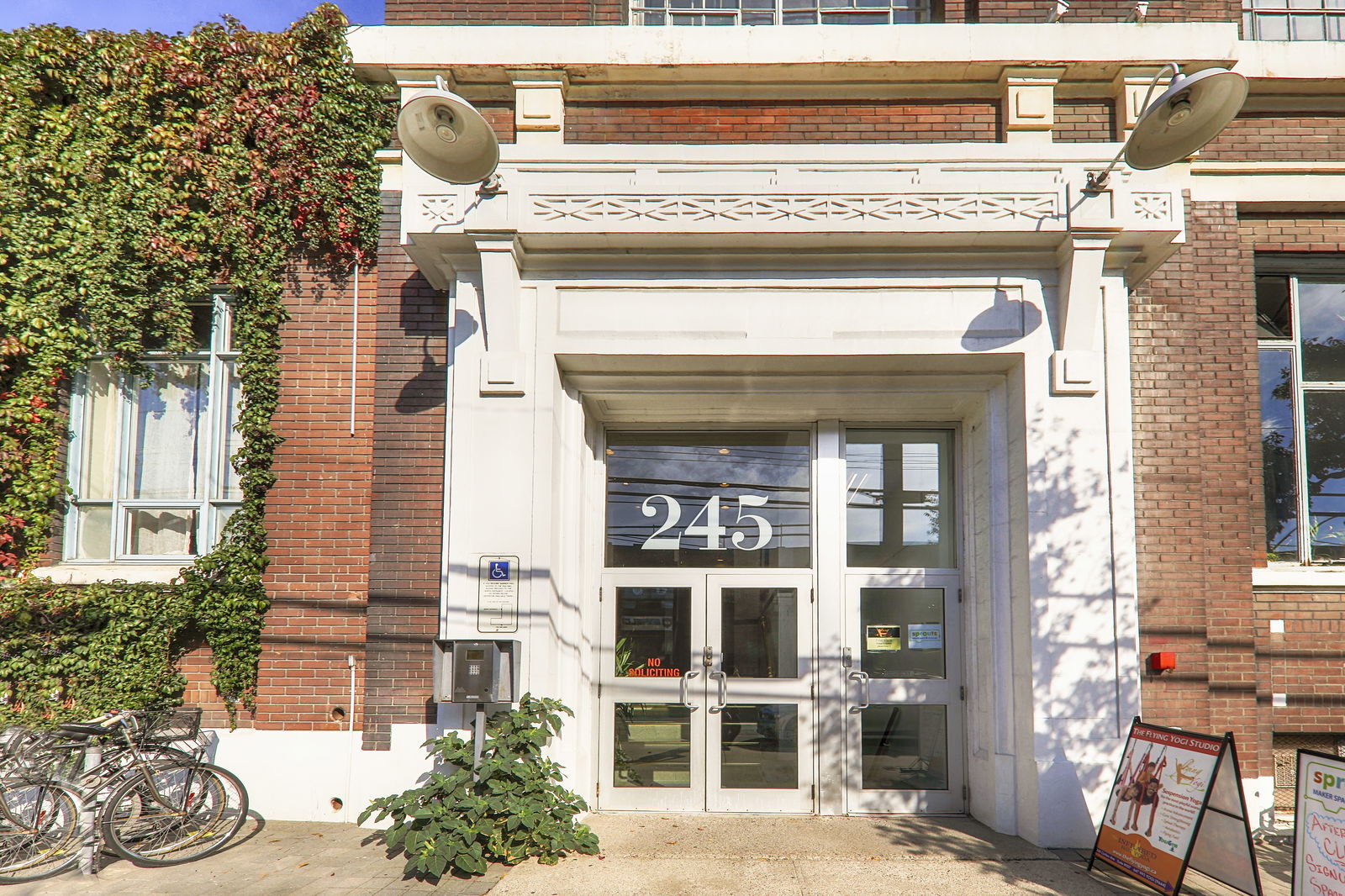 Entrance — Wrigley Lofts, East End, Toronto