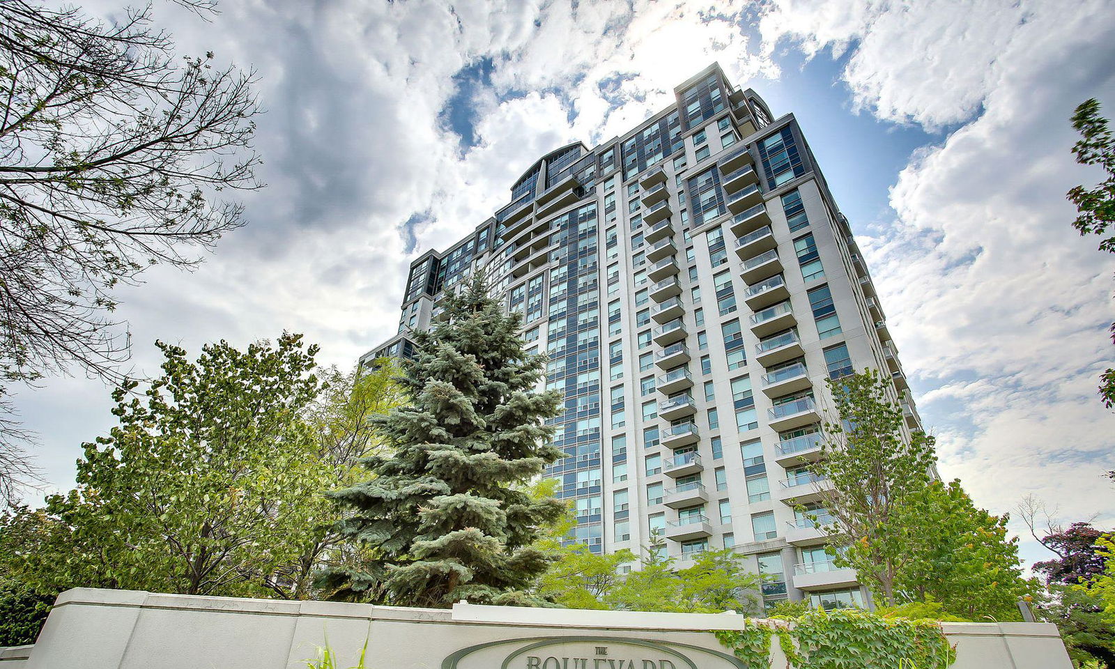 Exterior Side — The Boulevard Condos, North York, Toronto