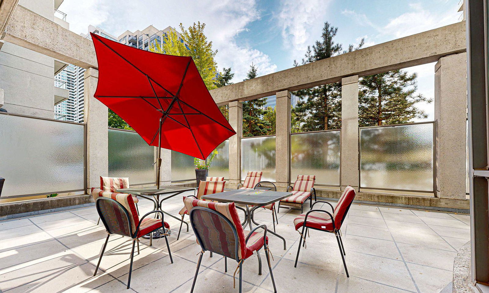 Patio — The Boulevard Condos, North York, Toronto