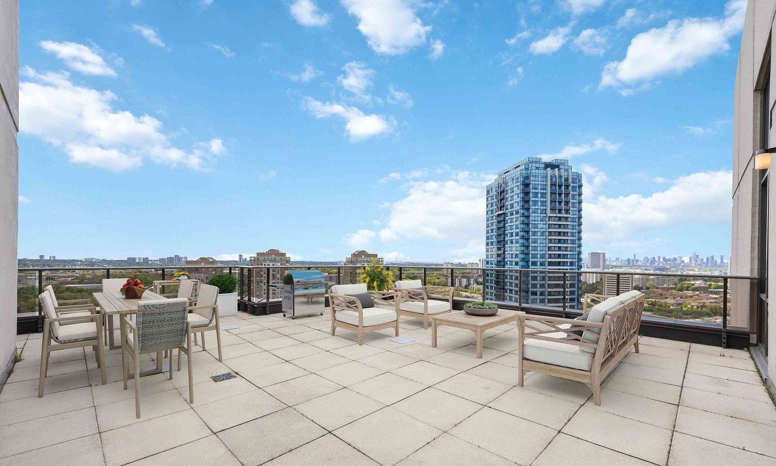 Rooftop Deck — The Rosewood Condos, North York, Toronto