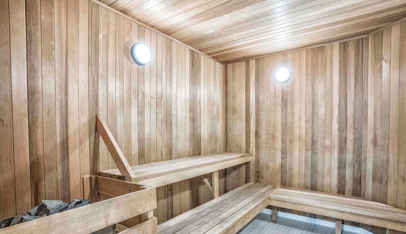 Sauna — The Park Club of Emerald City Condos, North York, Toronto