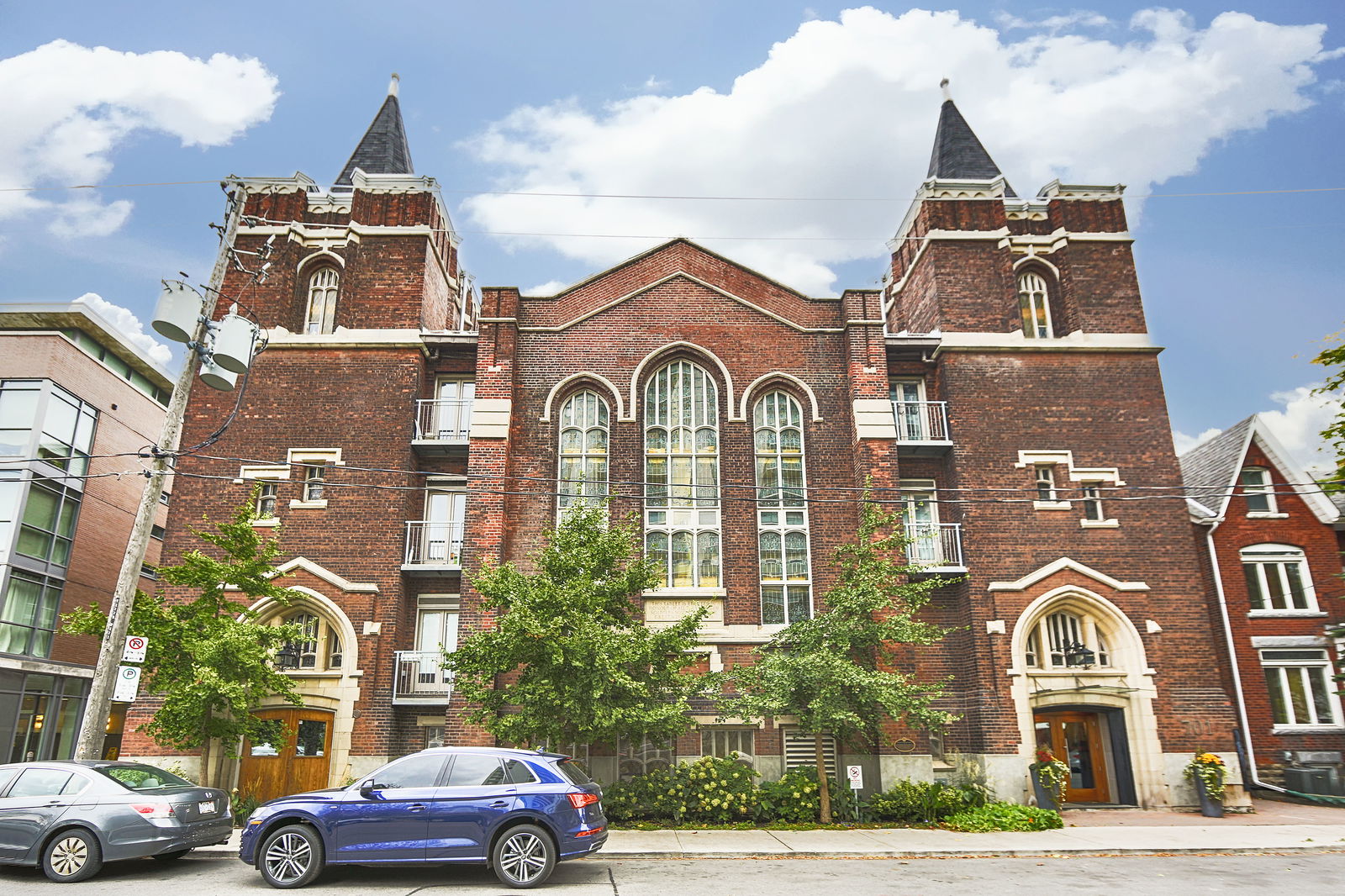 Exterior Facade — The Church Lofts, West End, Toronto