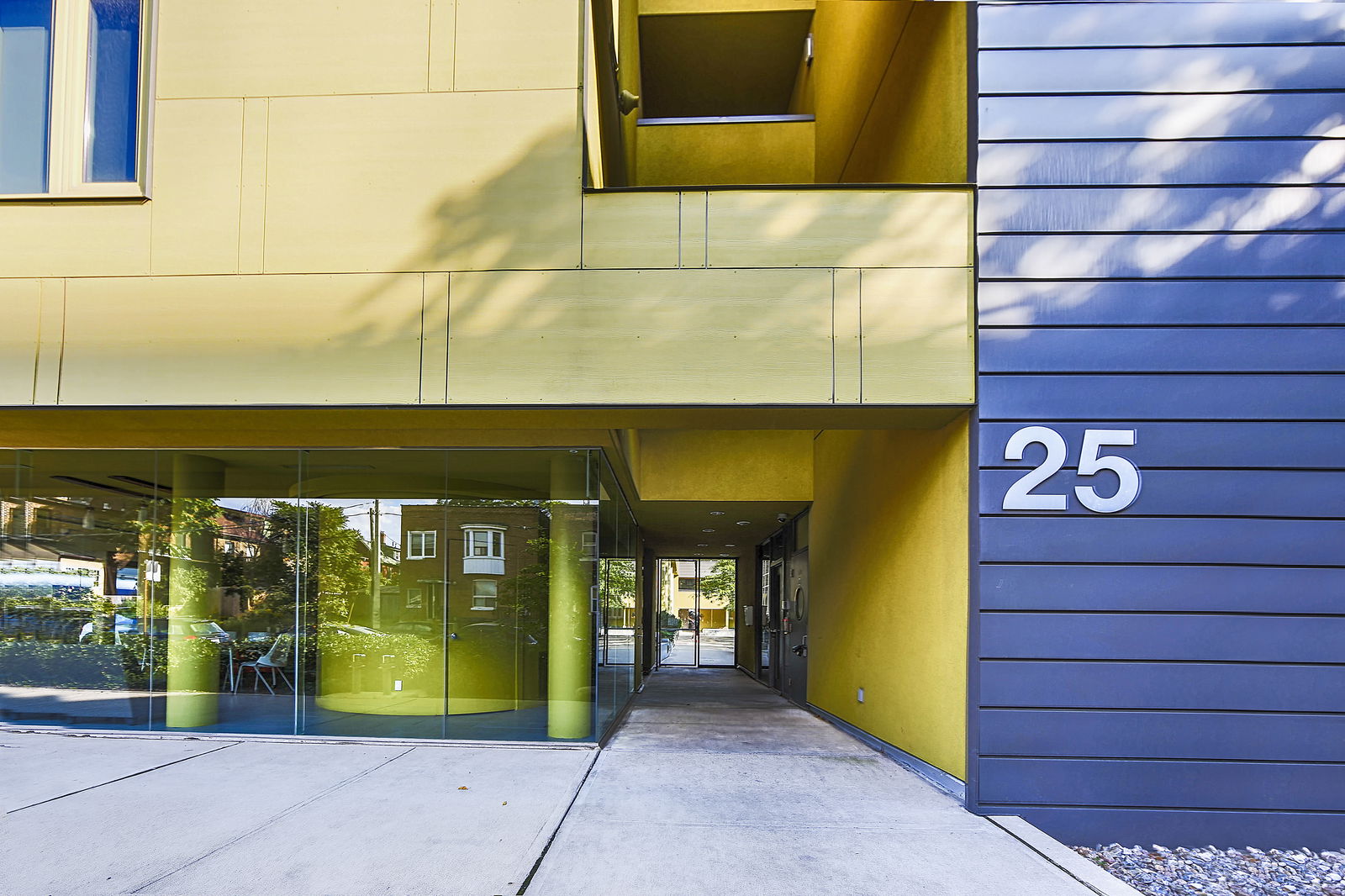 Building Entrance — Roncesvalles Lofts, West End, Toronto