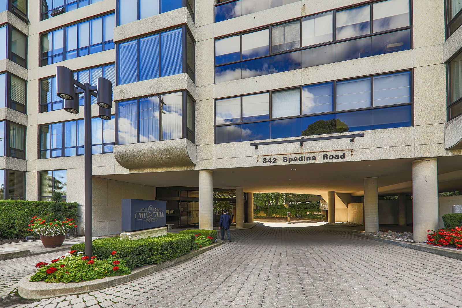 Building Entrance — The Churchill Condominiums, Midtown, Toronto