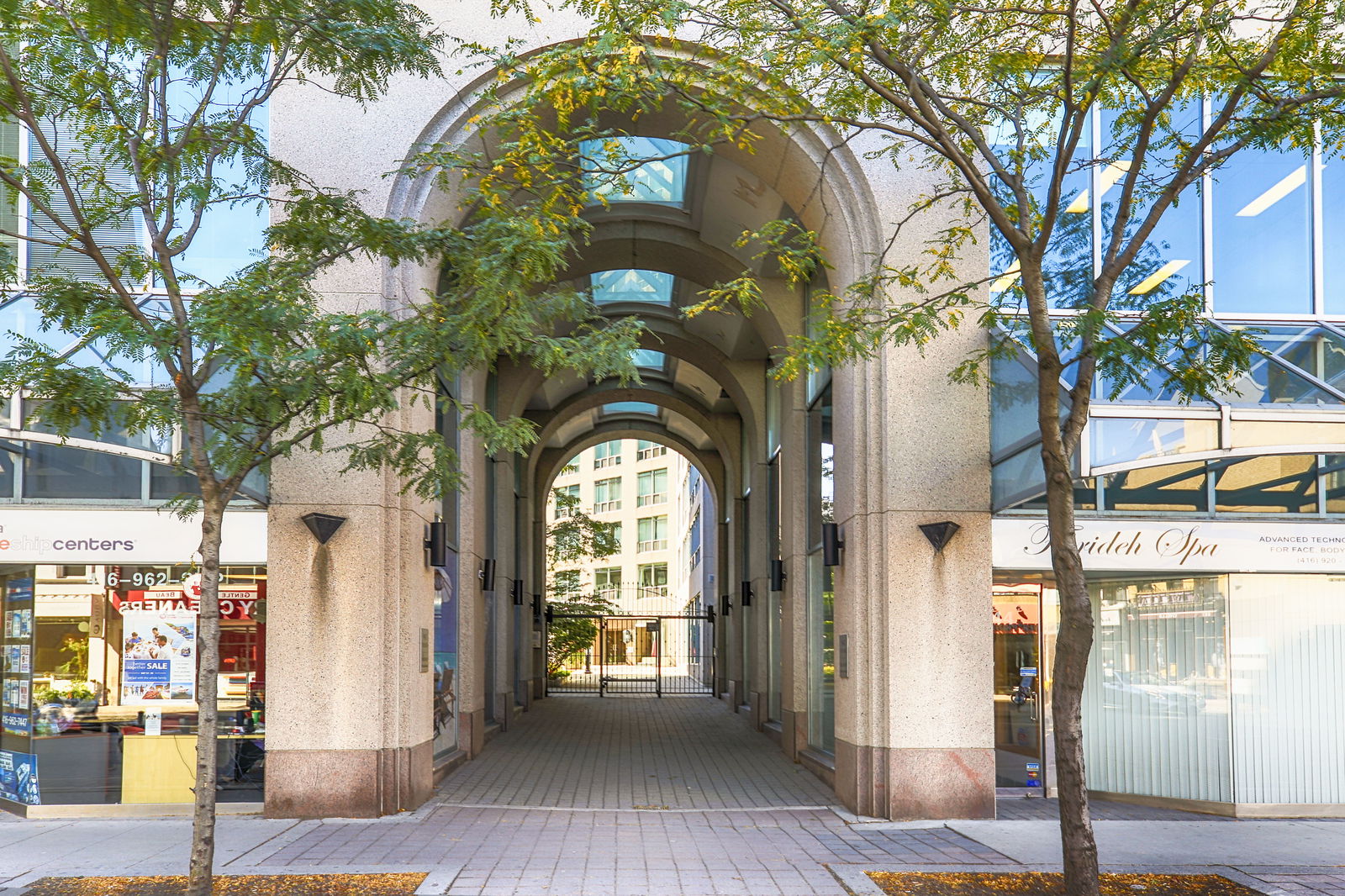 Building Entrance — The Memphis Condos, Downtown, Toronto