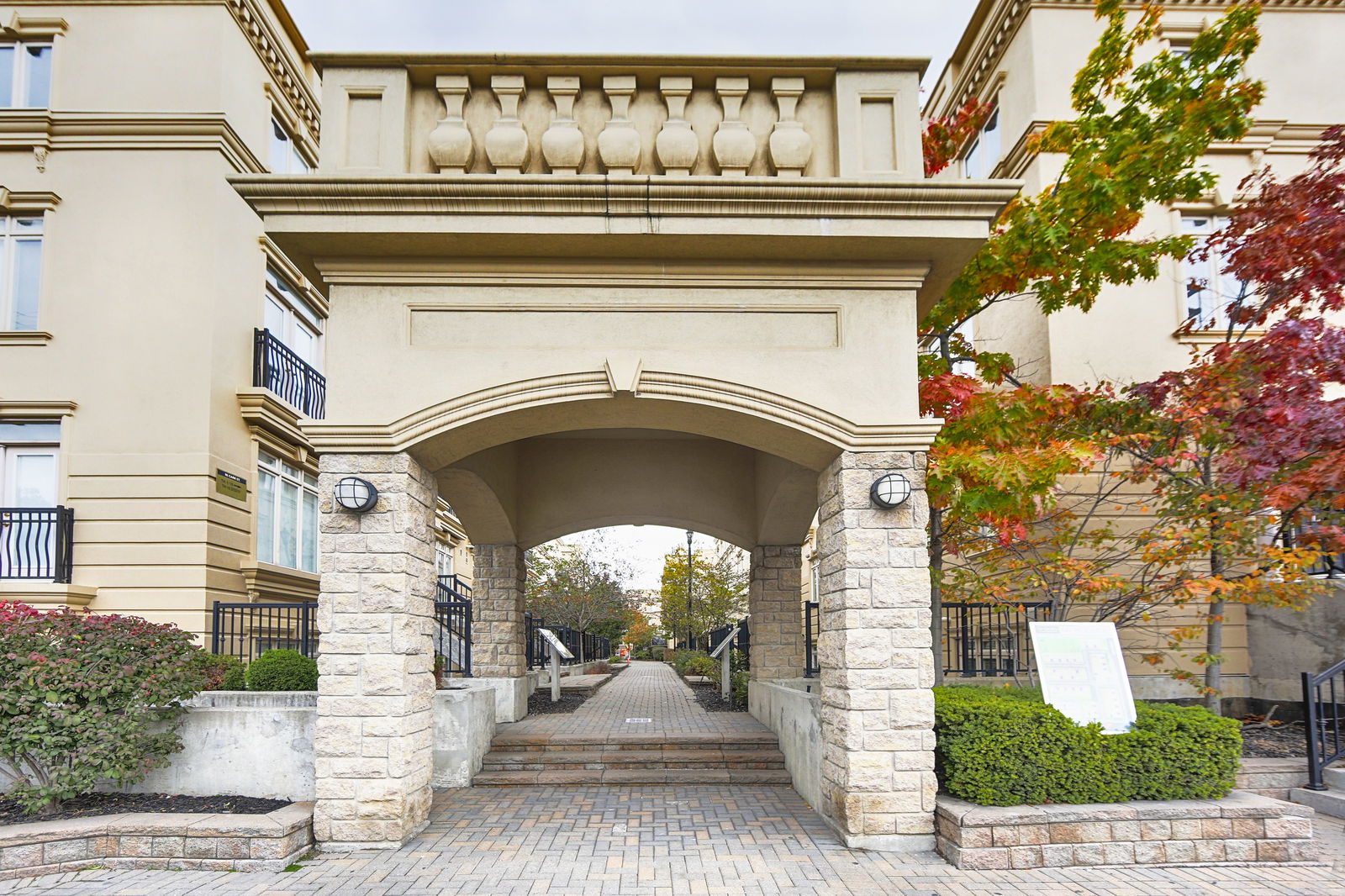 Building Entrance — The Gardens at Queen Townhouses, Downtown, Toronto