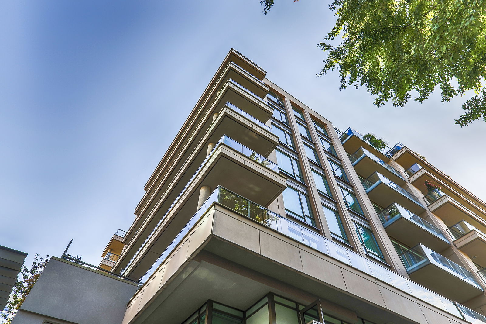 Exterior Sky — 80 & 100 Yorkville Residences, Downtown, Toronto