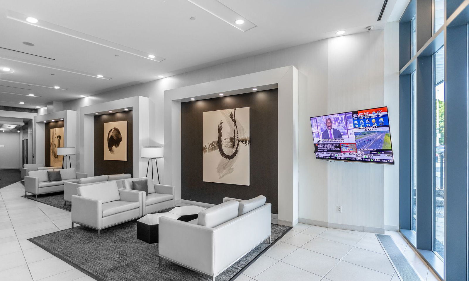 Lobby — Liberty Central Phase II, West End, Toronto