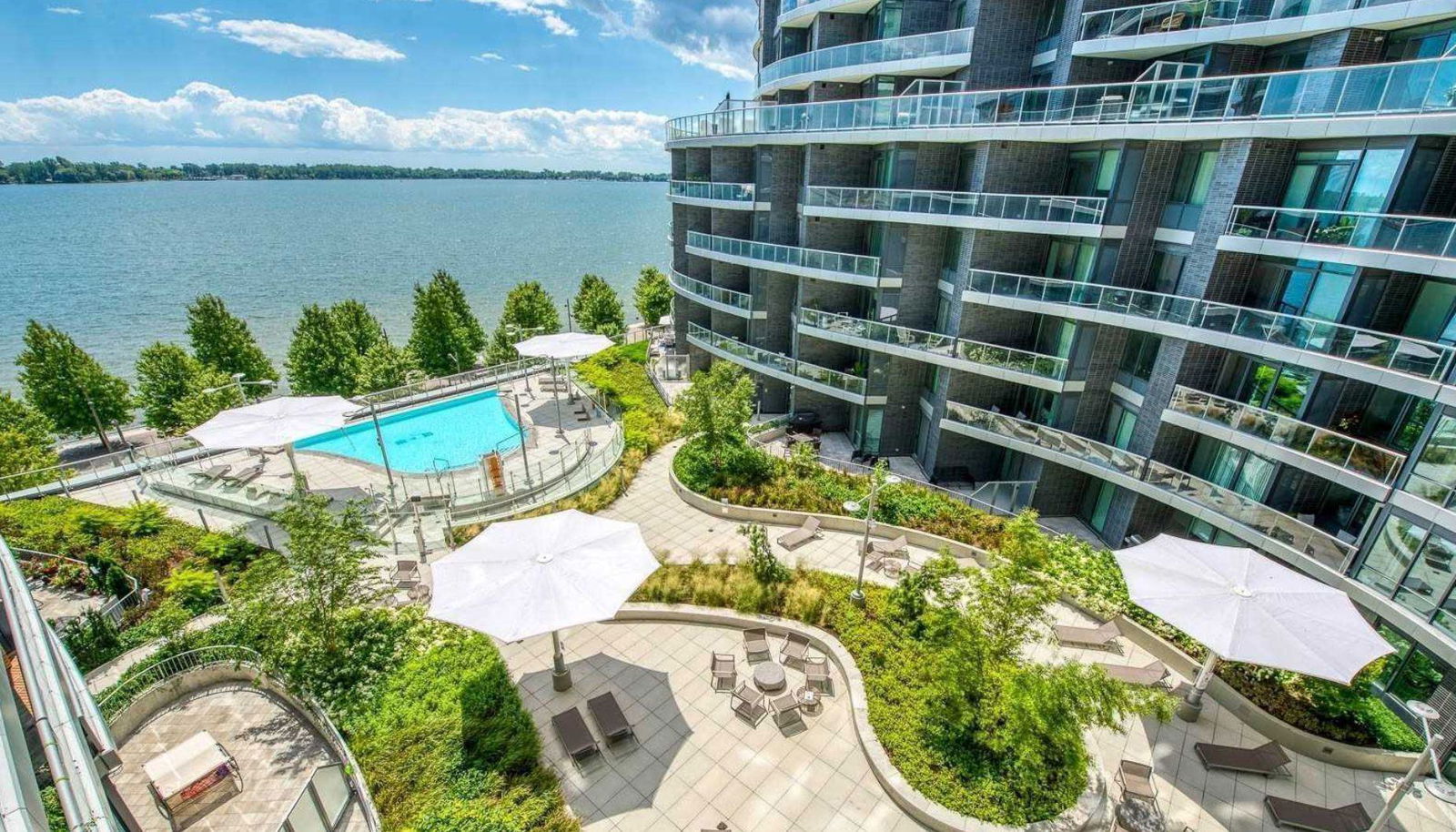 Patio — Aquavista Condos at Bayside, Downtown, Toronto