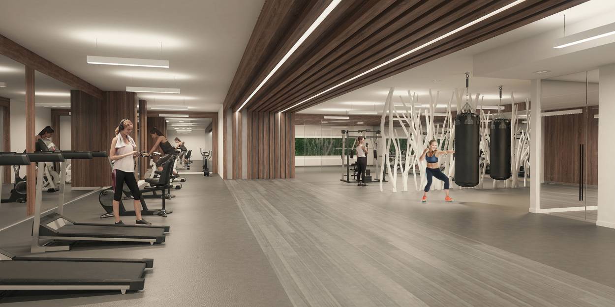 Gym — River & Fifth Condos, Downtown, Toronto