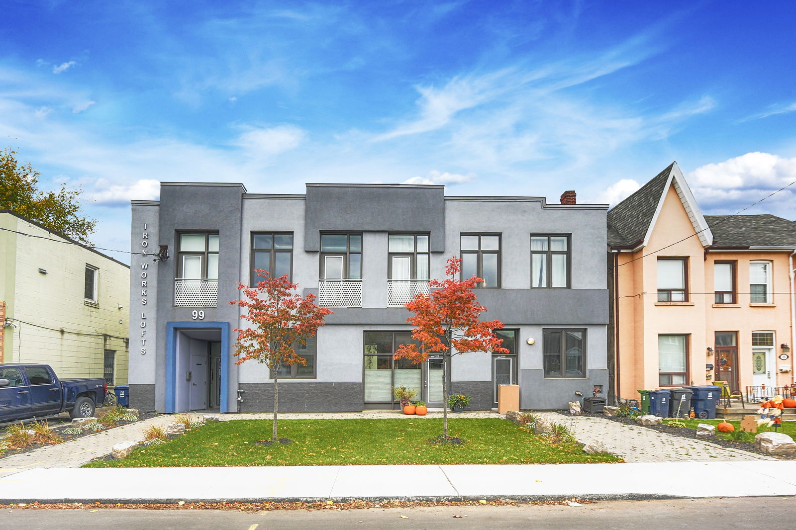 Exterior Facade — Iron Works Lofts, West End, Toronto