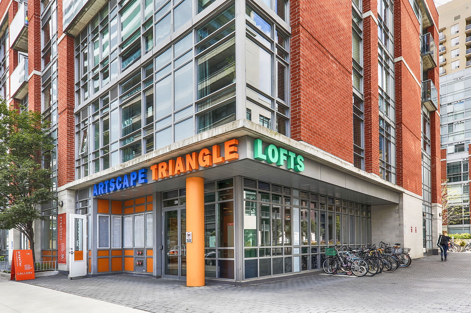 Building Entrance — Artscape Triangle Lofts, West End, Toronto