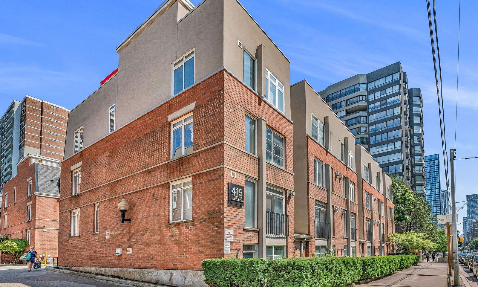 Exterior Side — The Central Townhouses, Downtown, Toronto