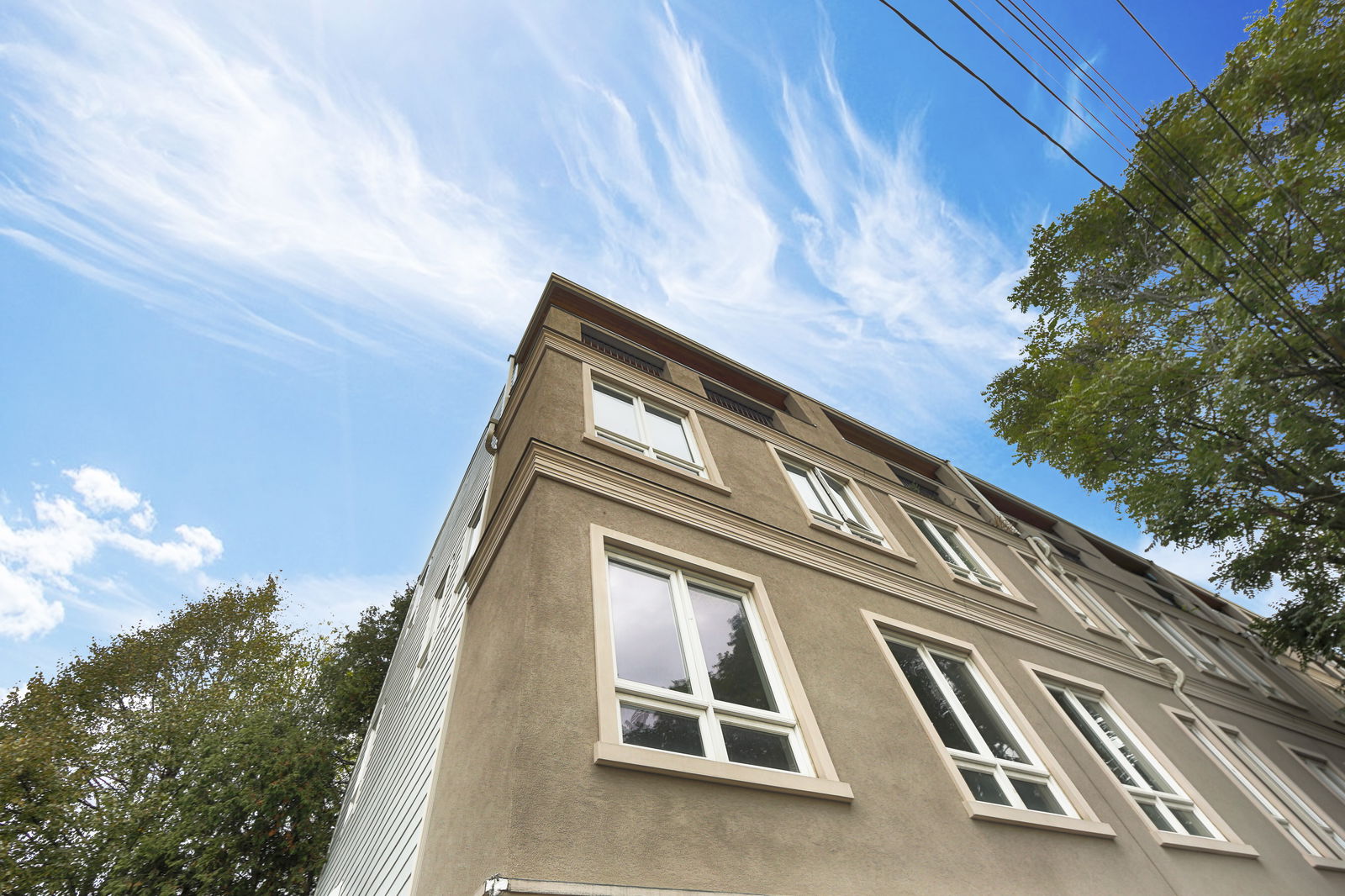 Exterior Sky — Logan Mews Townhouses, East End, Toronto