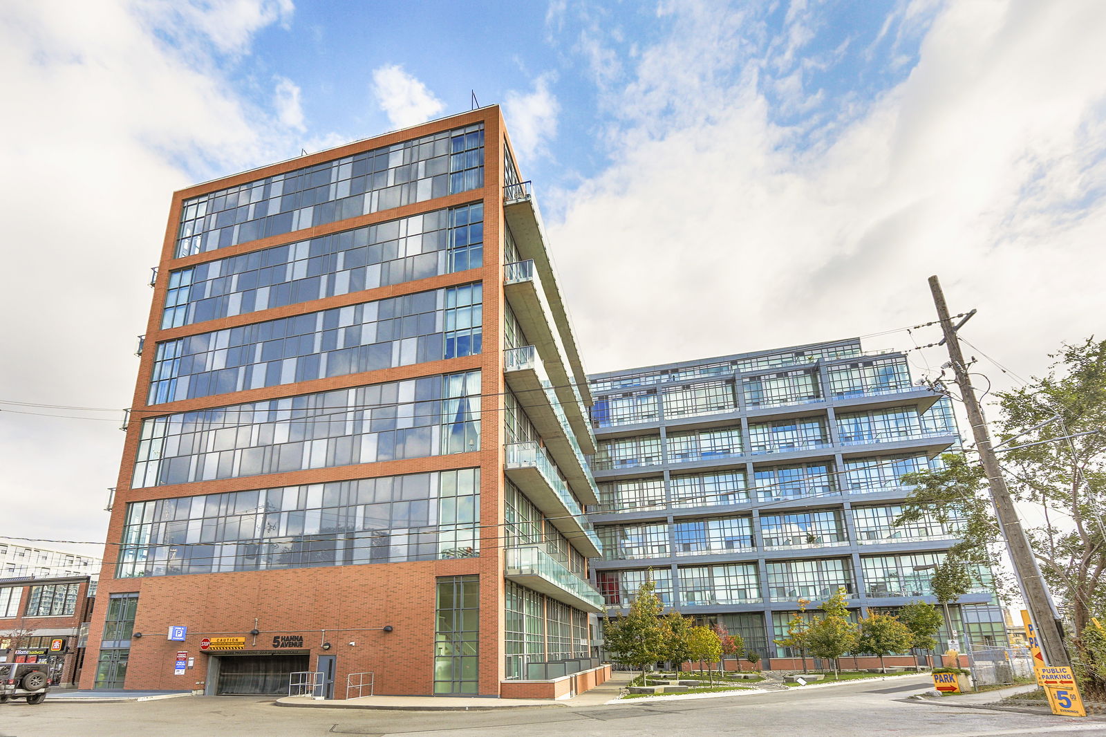 Exterior Facade — Liberty Market Lofts, West End, Toronto