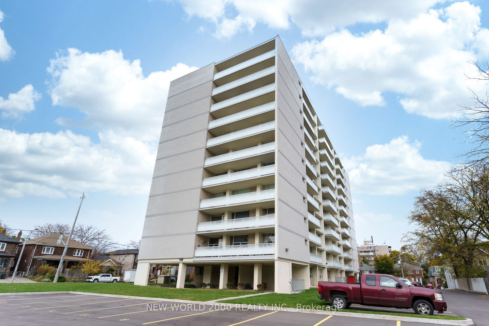Exterior Side — Erica Court Apartments, Midtown, Toronto