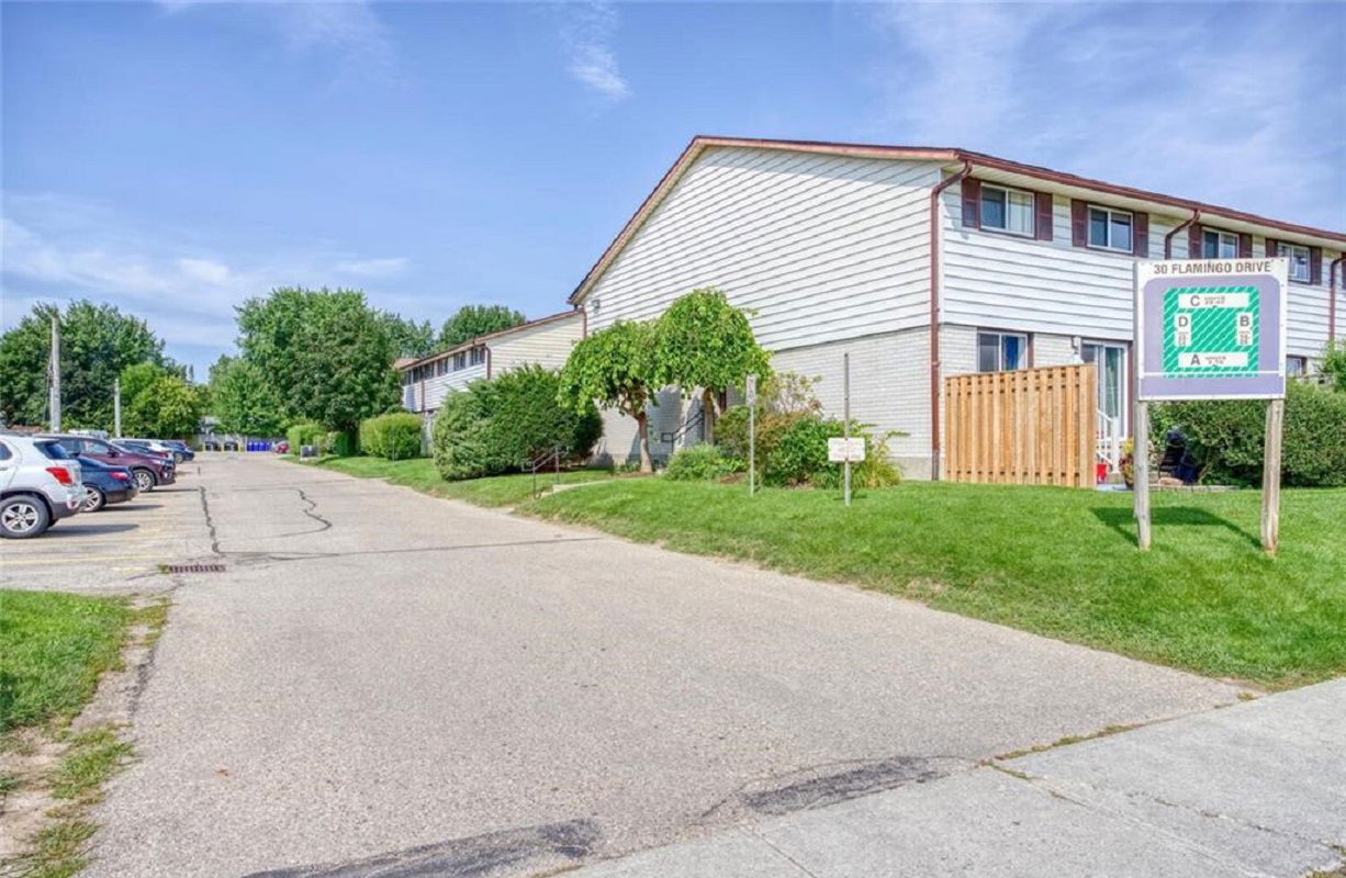 Exterior Side — Flamingo Court, Woolwich, Toronto