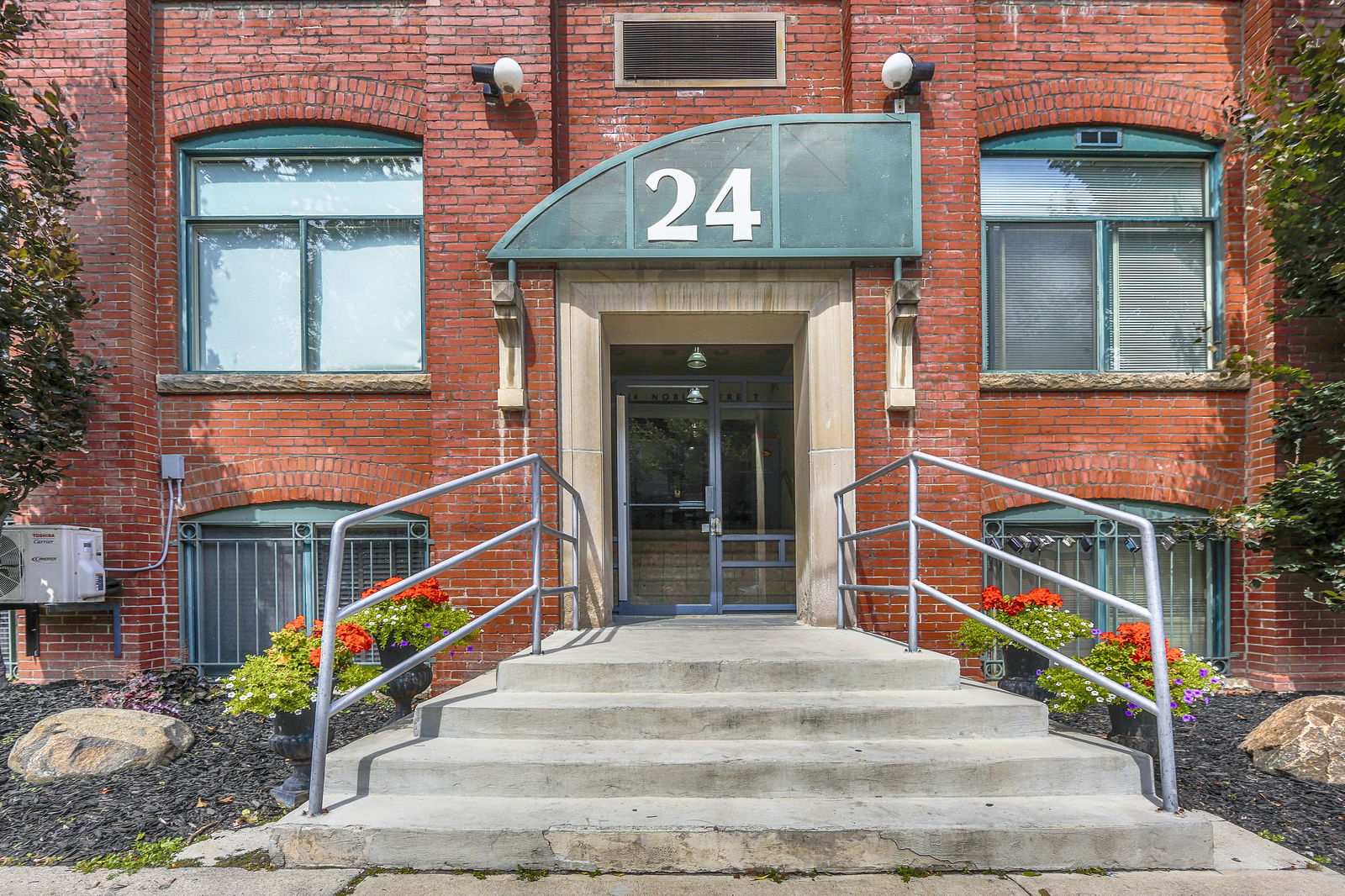 Entrance — Noble Court Lofts, West End, Toronto