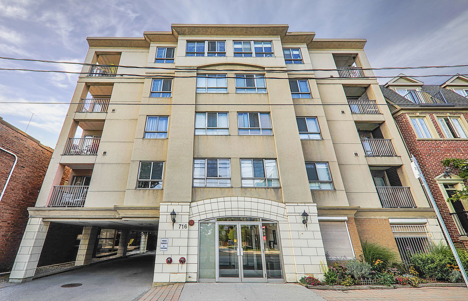 Exterior Facade — The Aztec Condos, East End, Toronto