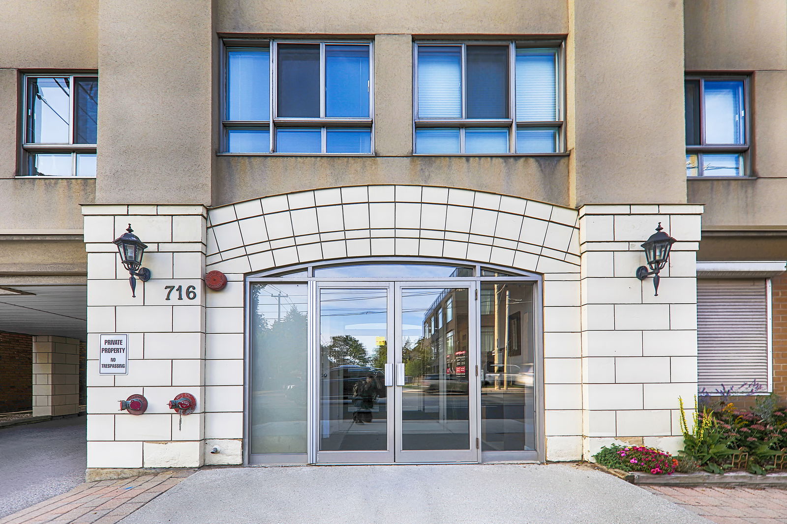 Entrance — The Aztec Condos, East End, Toronto