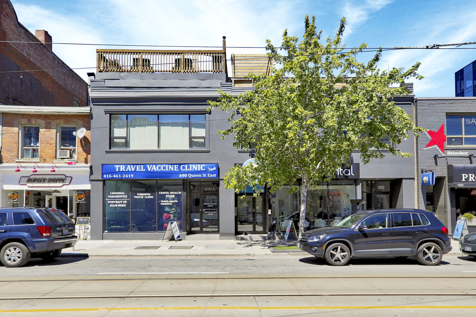 Exterior Facade — QB Lofts, East End, Toronto