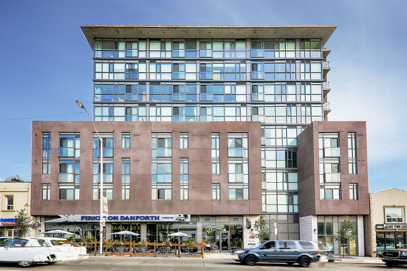 Exterior Facade — Carmelina Condos, East End, Toronto