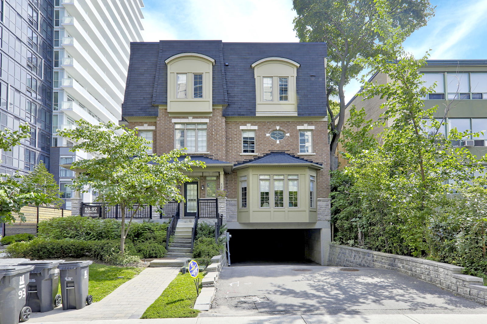 Exterior Facade — Erskine Avenue Townhouses, Midtown, Toronto